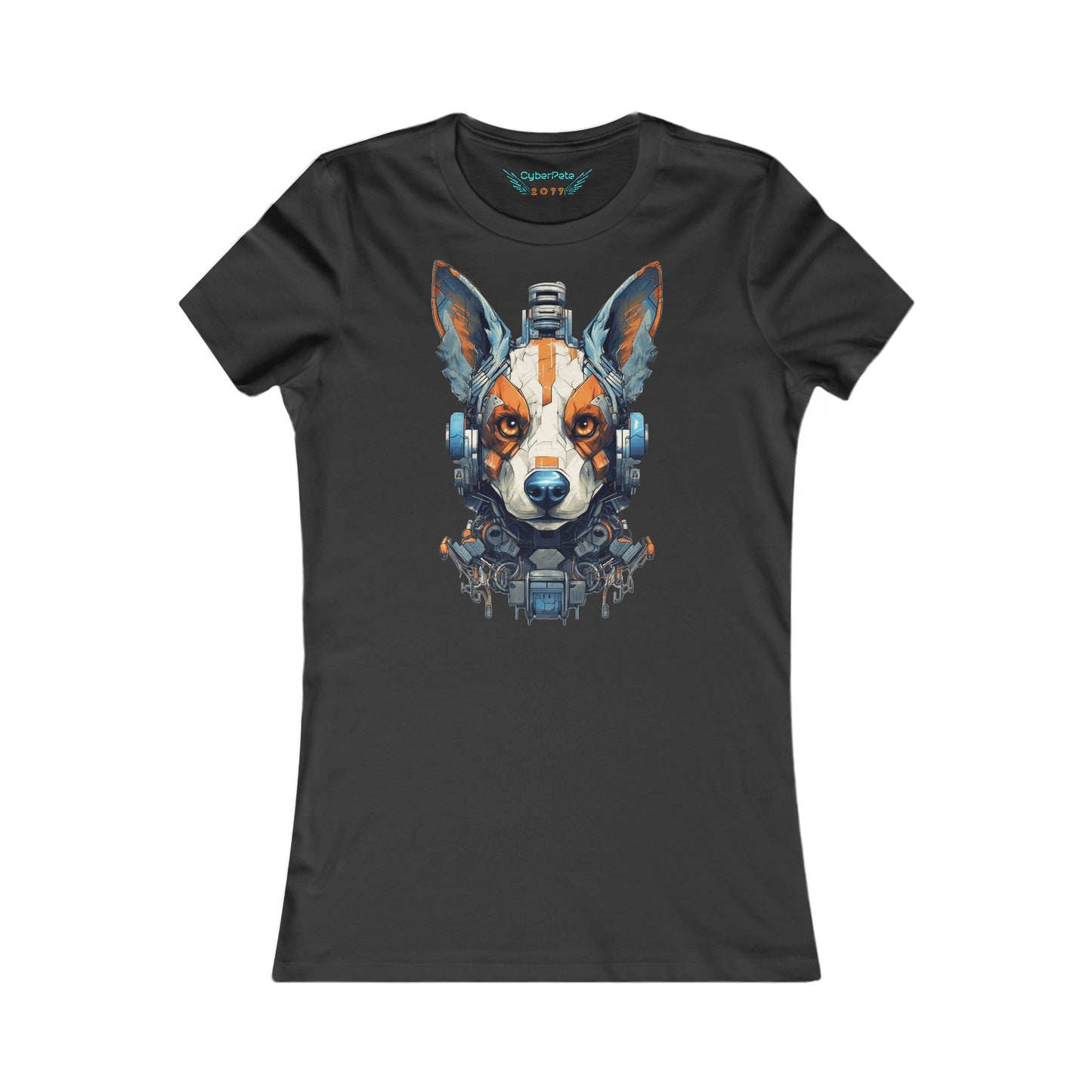 Roboter Hund T-Shirt | Sci-Fi T-Shirt für Frauen