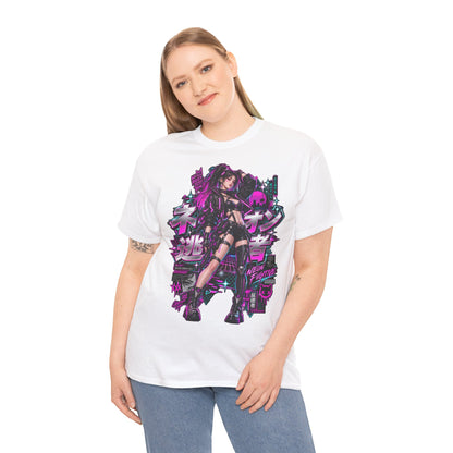 Neon Fugitive T-Shirt | Synthwave-Geschenk für Retrowave-Fans