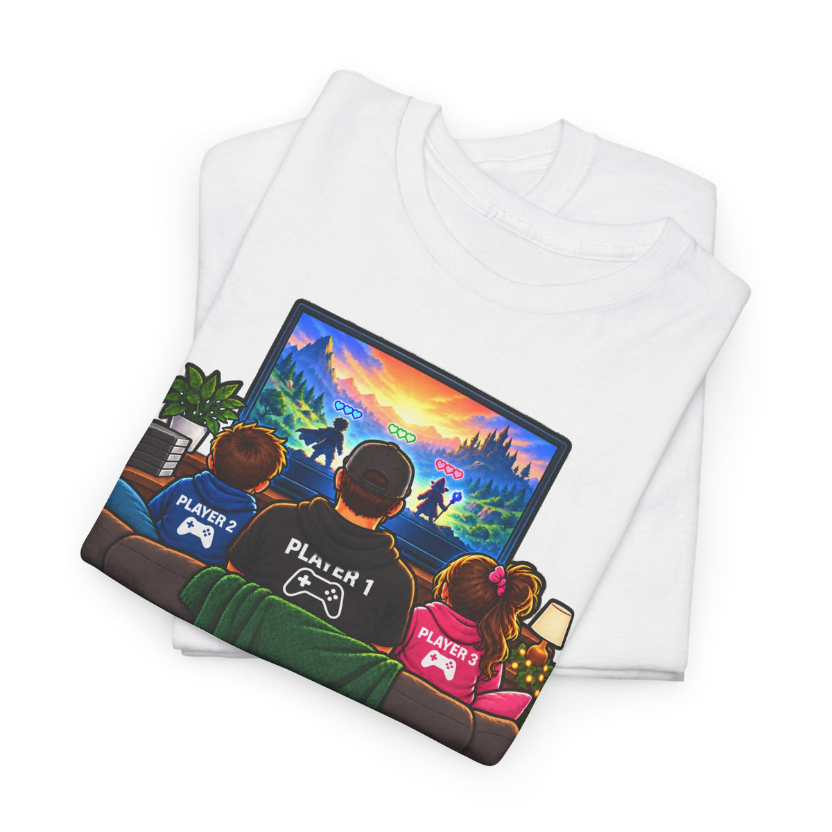 Gamer Dad Co-op Night T-Shirt | Geschenk für Papa von den Kindern