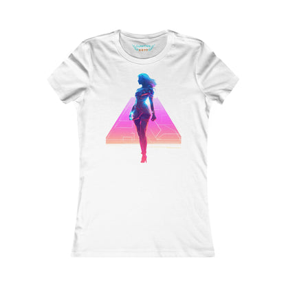 Neon Net Girl T-Shirt | Cyberpunk T-Shirt für Frauen