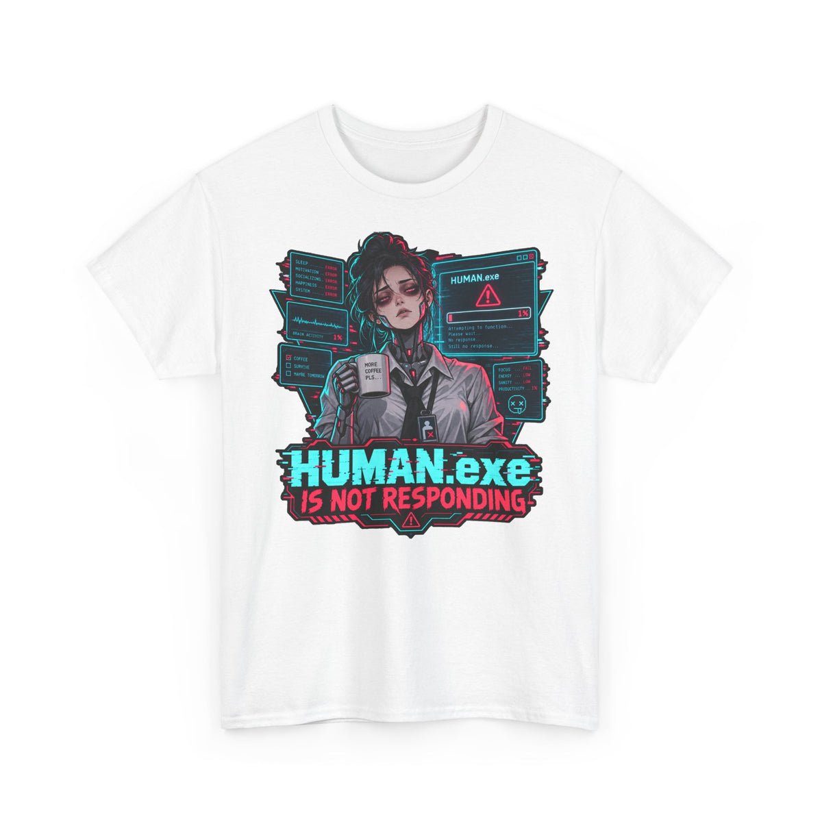 HUMAN.exe T-Shirt | Lustiges Geschenk für Büro und Kollegen