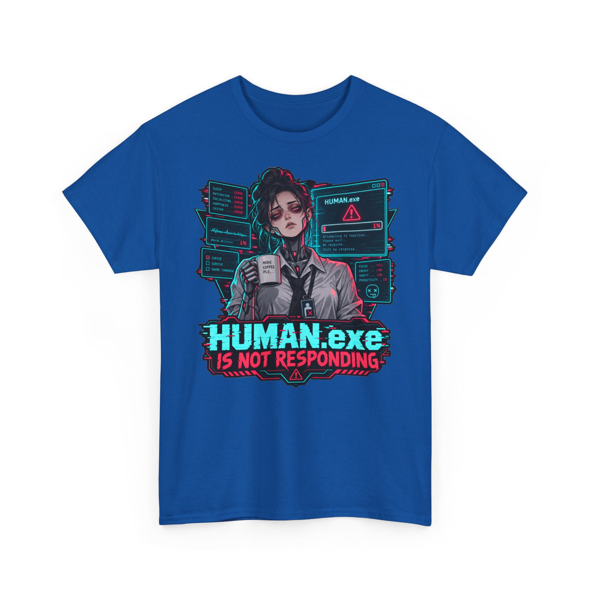 HUMAN.exe T-Shirt | Lustiges Geschenk für Büro und Kollegen