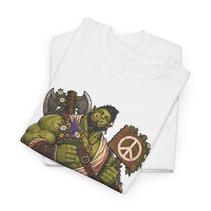Pacifist Orc T-Shirt | Lustiges Fantasy Shirt mit friedlichem Ork