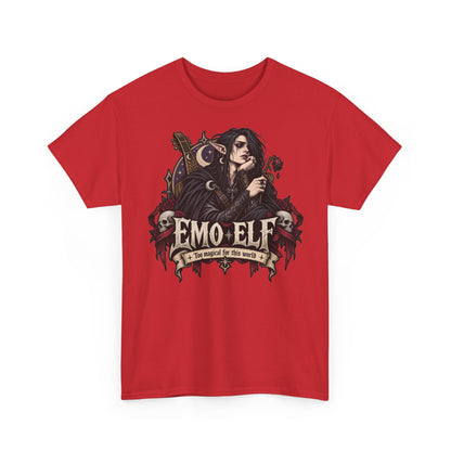 Emo Elf T-Shirt | Gothic-Geschenk für Emo- und Fantasy-Fans