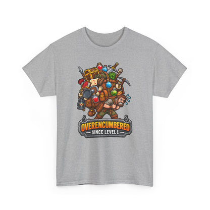 Overencumbered T-Shirt | Geschenk für Gamer und Wanderer