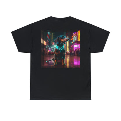 Cyberpunk Dackel T-Shirt | T-Shirt für Cyberpunk- und Hundefans