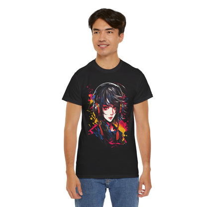 Anime Girl mit Kopfhörern T-Shirt | T-Shirt für Cyberpunk und Anime Fans