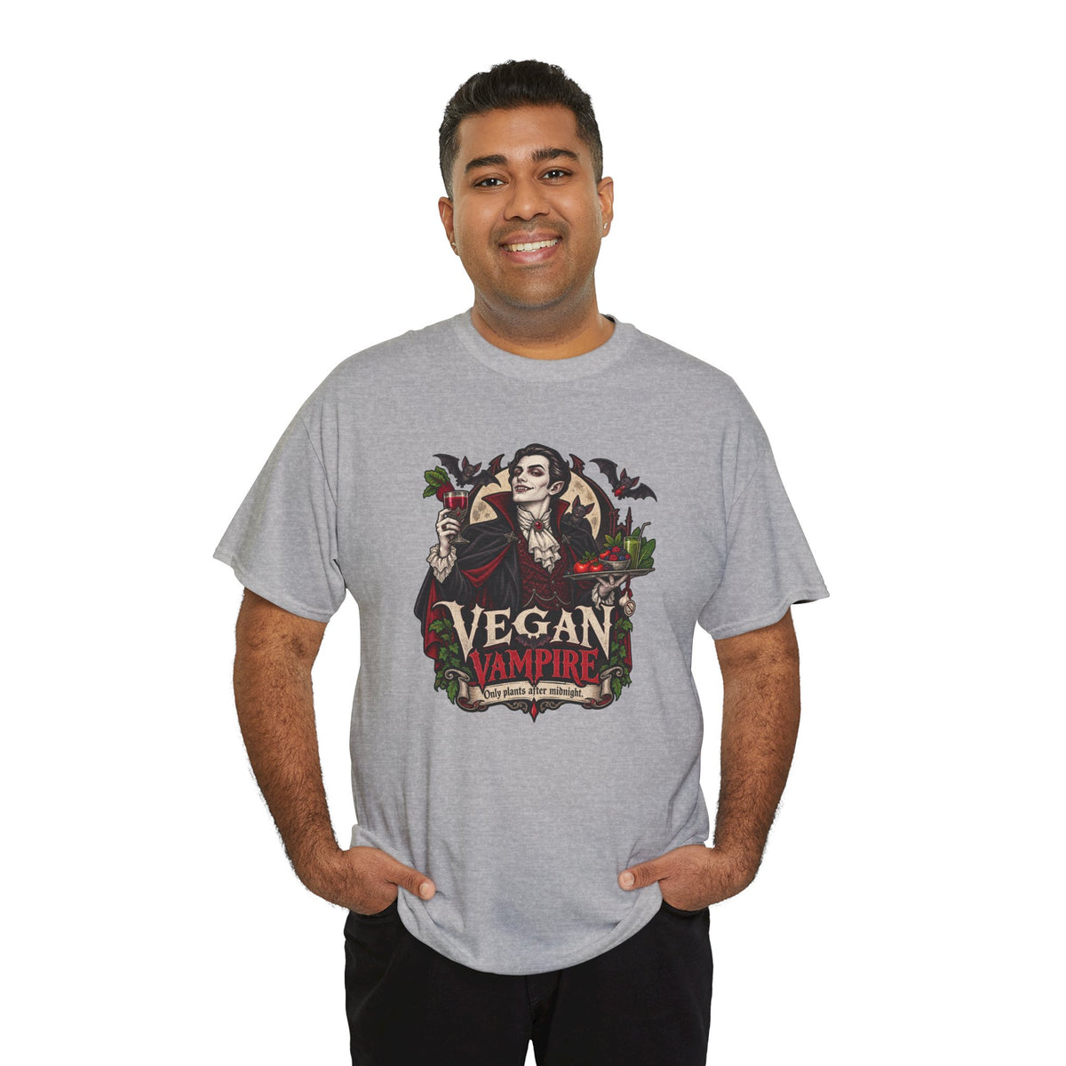 Vegan Vampire T-Shirt | Lustiges Veganer Shirt mit Vampir