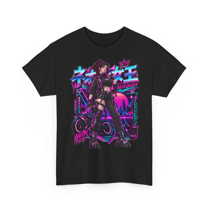 Neon Queen T-Shirt | Biker-Geschenk für Motorradfahrerinnen