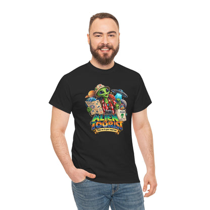 Alien Tourist T-Shirt | Urlaubs-Shirt für Ufo- und Sci-Fi-Fans