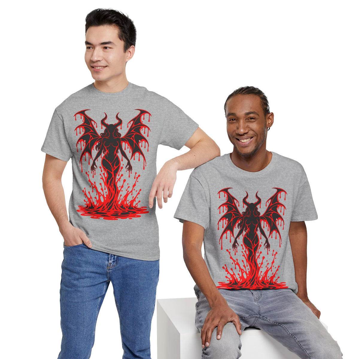 Crimson Succubus T-Shirt | Dämonin für Gothic und Halloween