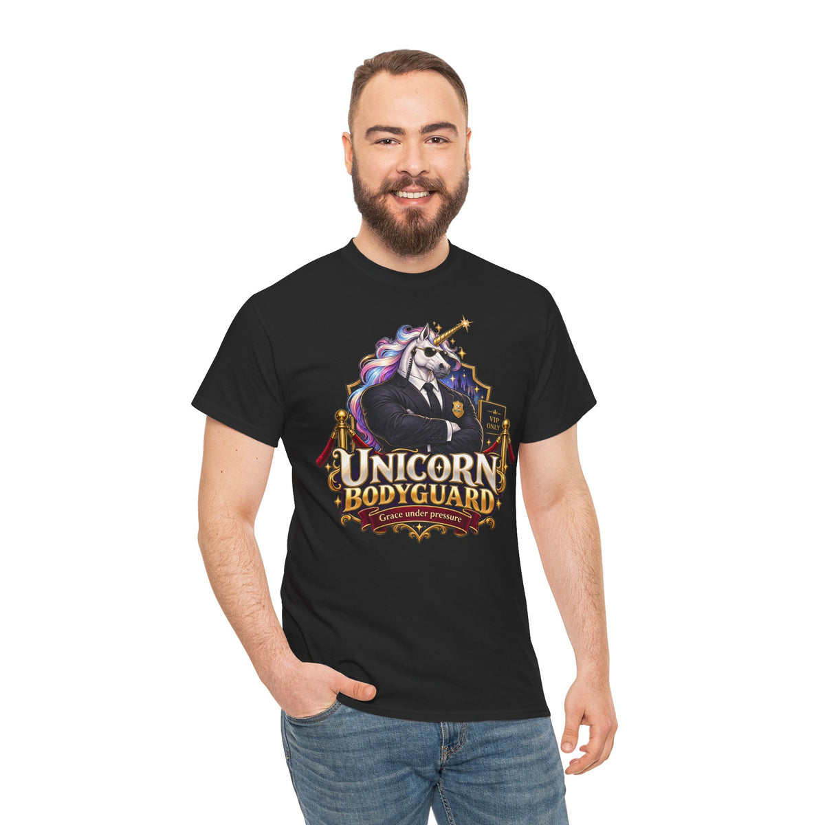 Unicorn Bodyguard T-Shirt | Geschenk für Security und Türsteher