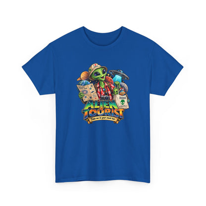 Alien Tourist T-Shirt | Urlaubs-Shirt für Ufo- und Sci-Fi-Fans