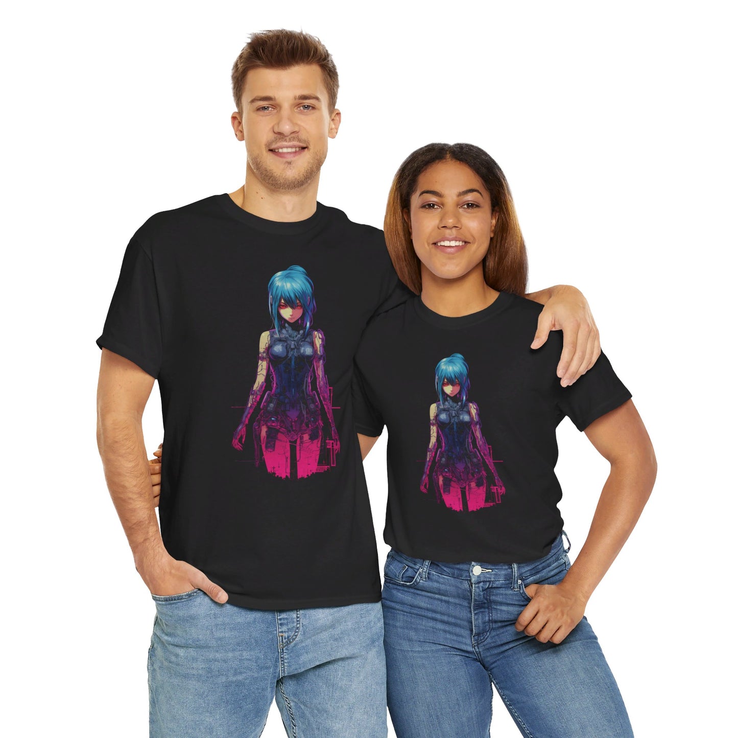 Cyberpunk Anime Girl T-Shirt | T-Shirt für Cyberpunk und Anime Fans