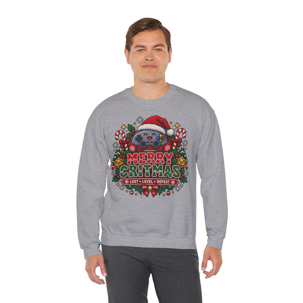Merry Critmas Weihnachtspullover | Geschenk für Gamer