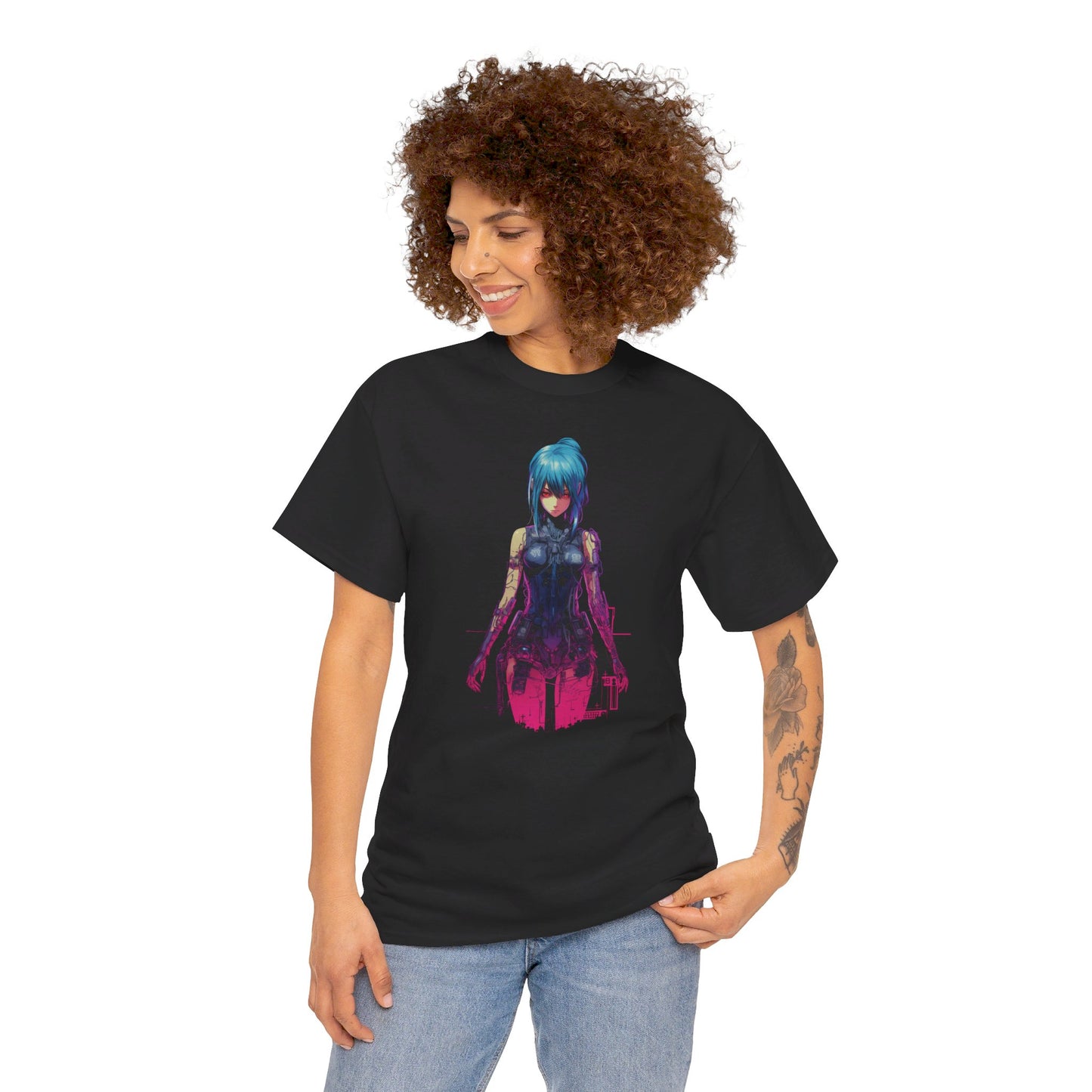 Cyberpunk Anime Girl T-Shirt | T-Shirt für Cyberpunk und Anime Fans