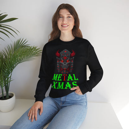 Metal Xmas Weihnachtspullover Schwarz | Geschenk für Metal-Fans