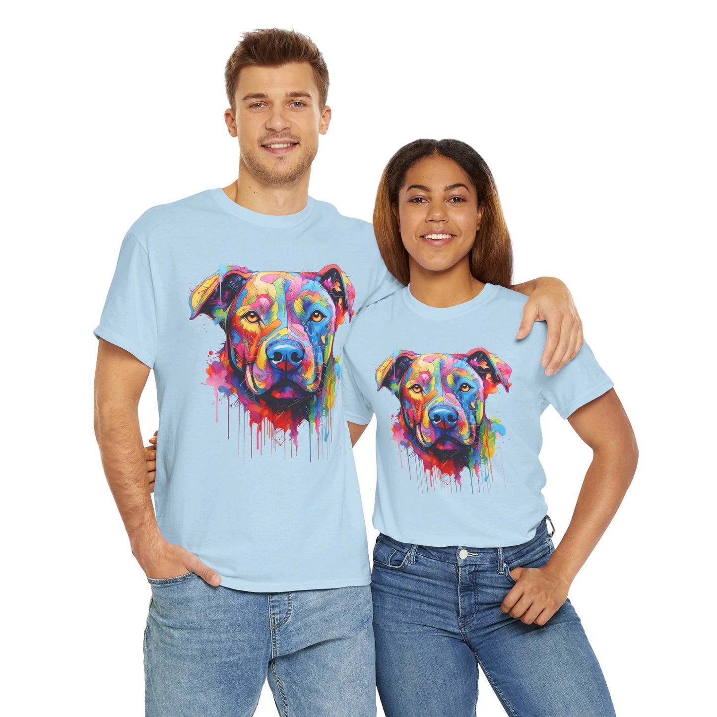 Graffiti Pitbull T-Shirt | T-Shirt für Street Art und Hunde Fans