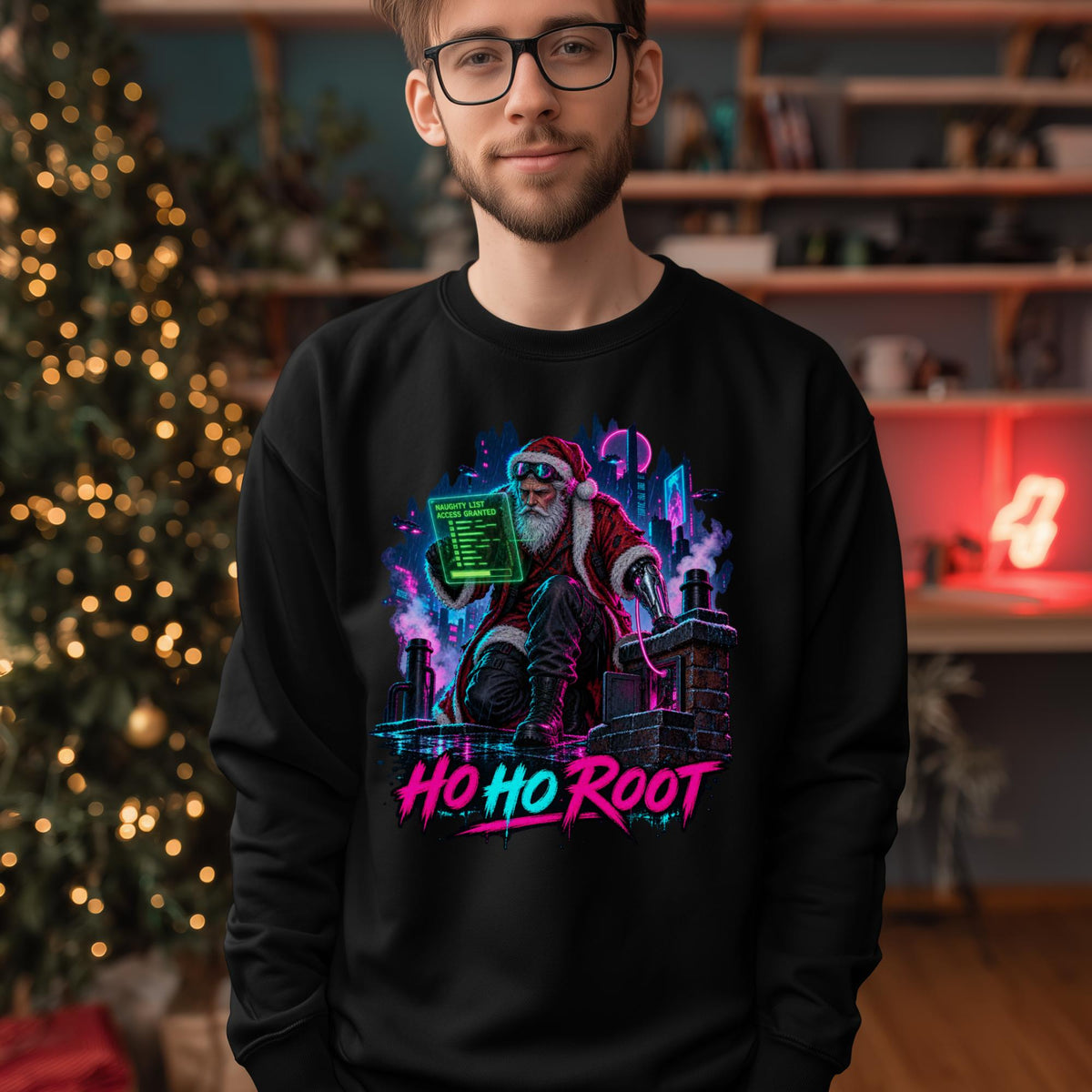 Ho Ho Root Weihnachtspullover | Geschenk für Programmierer