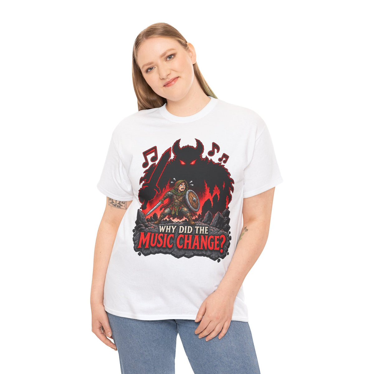 Why Did the Music Change T-Shirt | Geschenk für Gamer und Spielleiter