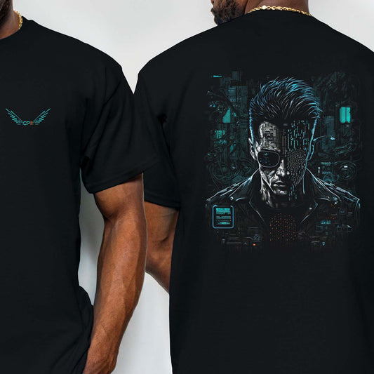 Netrunner Guy T-Shirt | T-Shirt für Gamer und Cyberpunk Fans