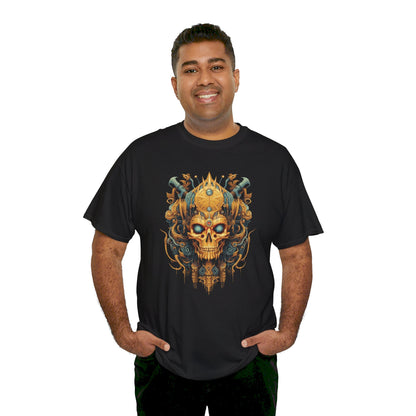 Goldener KI-Gott T-Shirt | T-Shirt für Sci-Fi und Cyberpunk Fans