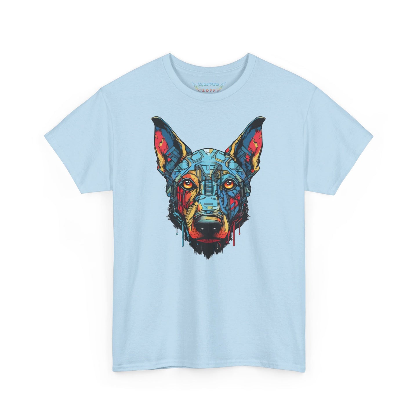 Colorful Robo Dog T-Shirt | T-shirt for sci-fi fans and dog lovers