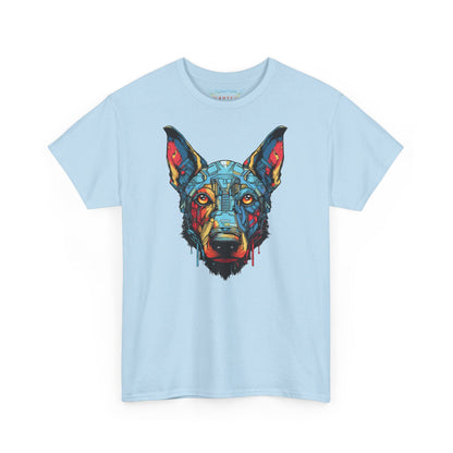 Colorful Robo Dog T-Shirt | T-shirt for sci-fi fans and dog lovers