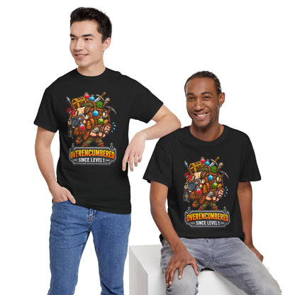 Overencumbered T-Shirt | Geschenk für Gamer und Wanderer