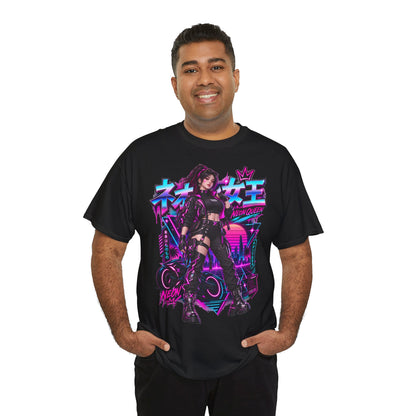 Neon Queen T-Shirt | Biker-Geschenk für Motorradfahrerinnen