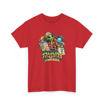 Alien Tourist T-Shirt | Urlaubs-Shirt für Ufo- und Sci-Fi-Fans