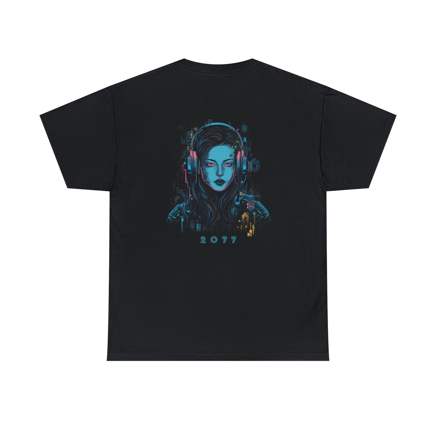 Netrunner Girl 2077 T-Shirt | T-Shirt für Gamer und Cyberpunk Fans