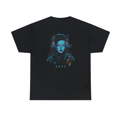 Netrunner Girl 2077 T-Shirt | T-Shirt für Gamer und Cyberpunk Fans