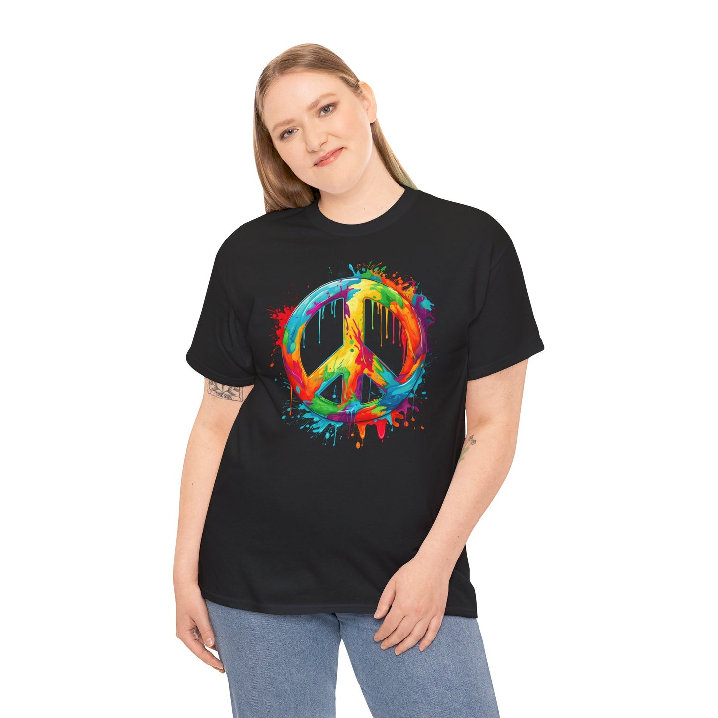 Regenbogen Peace T-Shirt | T-Shirt für Graffiti Fans und Friedensbotschafter