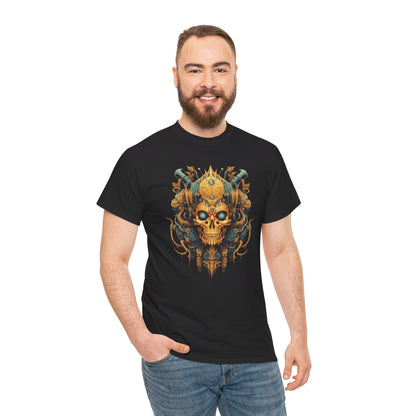 Goldener KI-Gott T-Shirt | T-Shirt für Sci-Fi und Cyberpunk Fans