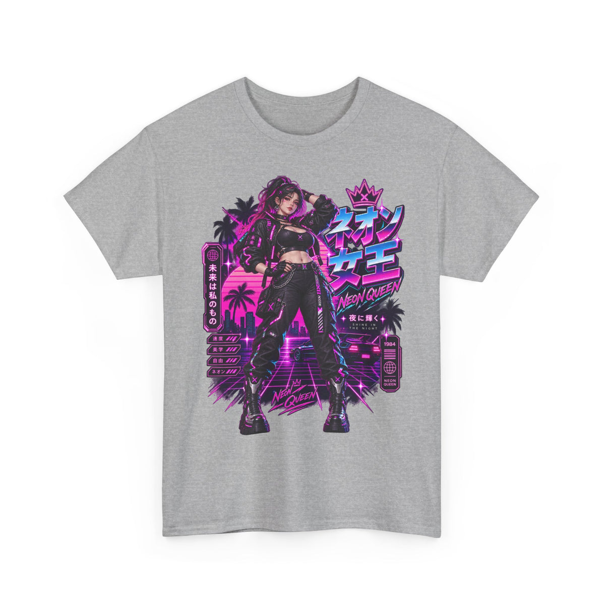 Neon Queen 1984 T-Shirt | 80er-Geschenk für Synthwave-Fans