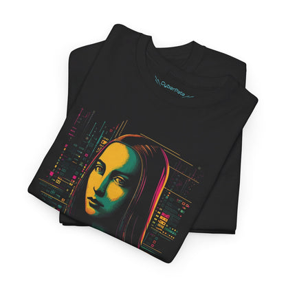 Cyberpunk Mona Lisa T-Shirt | T-Shirt für Kunstliebhaber und Cyberpunk Fans