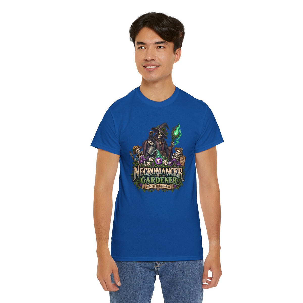 Necromancer Gardener T-Shirt | Lustiges Garten Shirt für Fantasy Fans