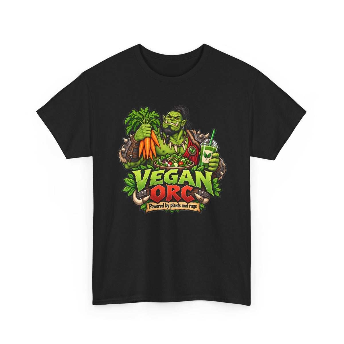 Vegan Orc T-Shirt | Geschenk für Veganer und Kraftsportler