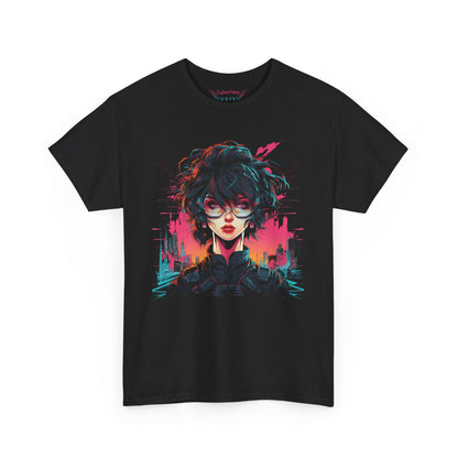 Retro Cyberpunk Anime Girl T-Shirt | T-Shirt für Cyberpunk und Anime Fans