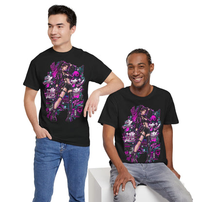 Neon Fugitive T-Shirt | Synthwave-Geschenk für Retrowave-Fans