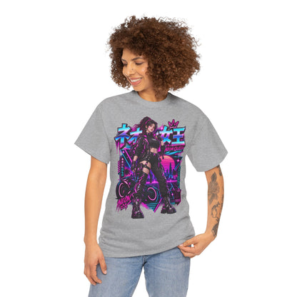 Neon Queen T-Shirt | Biker-Geschenk für Motorradfahrerinnen