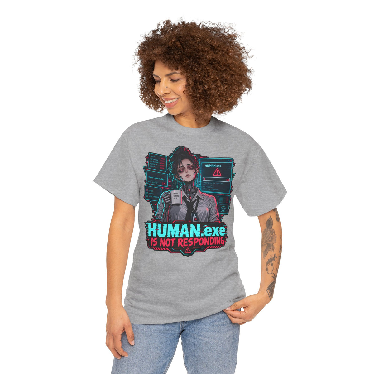 HUMAN.exe T-Shirt | Lustiges Geschenk für Büro und Kollegen