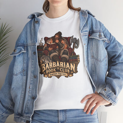 Barbarian Book Club T-Shirt | Lustiges Shirt für Leseratten