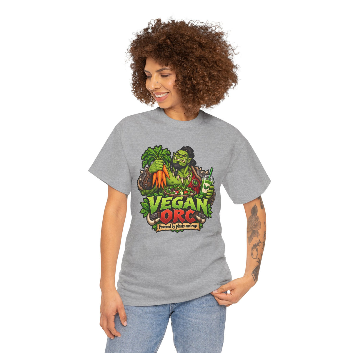 Vegan Orc T-Shirt | Geschenk für Veganer und Kraftsportler