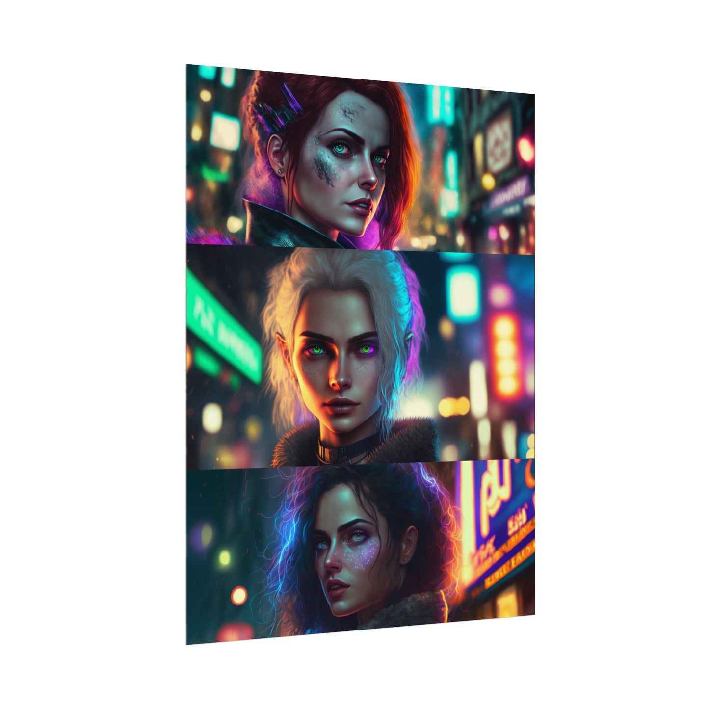 Cyberpunk Poster | Sorceresses in Night City