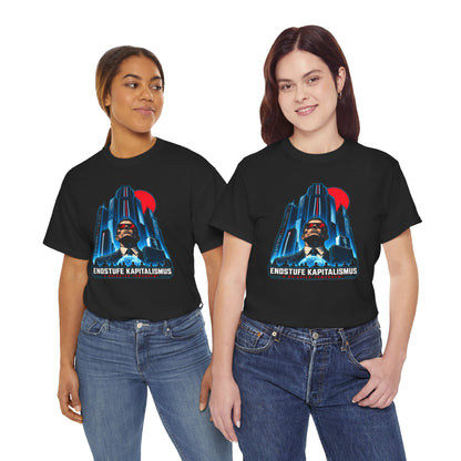 Endstufe Kapitalismus T-Shirt | Dystopie-Satire für Cyberpunk-Fans