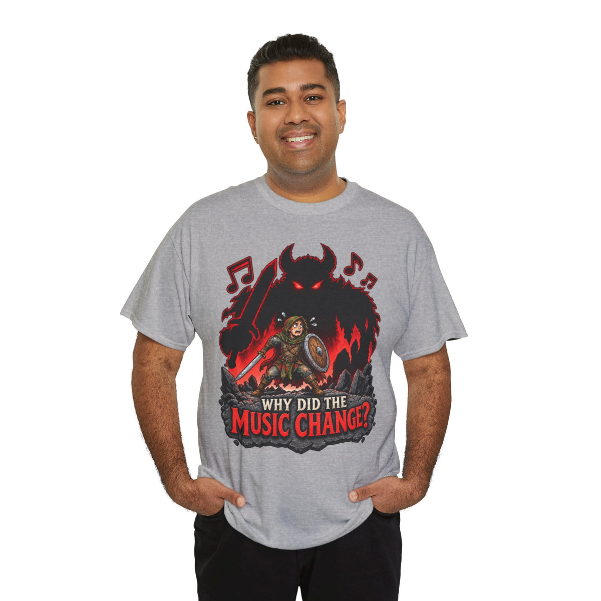 Why Did the Music Change T-Shirt | Geschenk für Gamer und Spielleiter