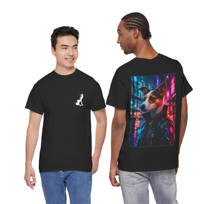 Jack Russell T-Shirt Cyberpunk | Geschenk für Hundebesitzer