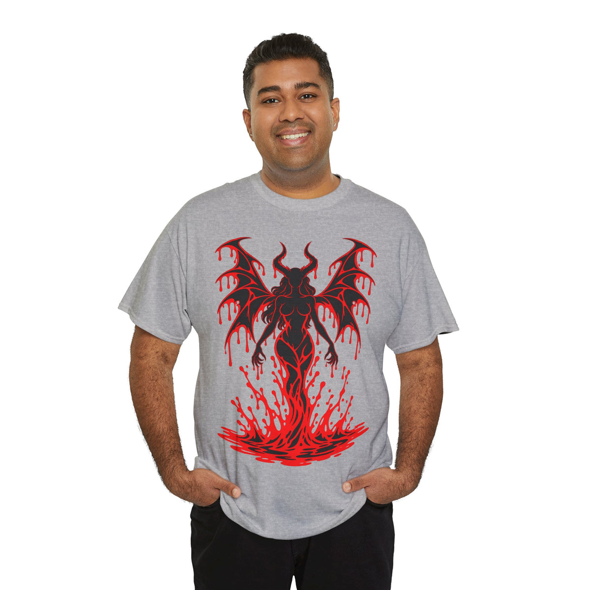 Crimson Succubus T-Shirt | Dämonin für Gothic und Halloween